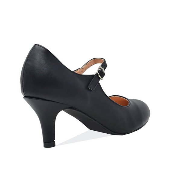 WOMEN'S VINTAGE STYLE LOW HEEL - Picture 3 of 4